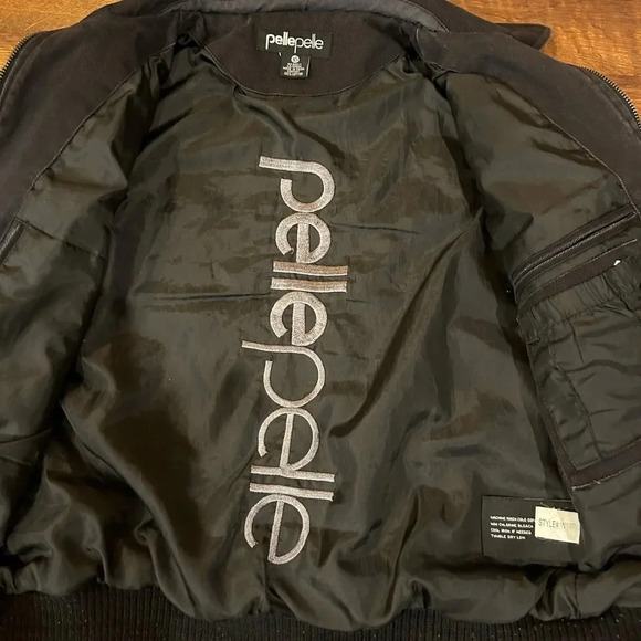 Vintage Pelle Pelle Black Women’s Coat Indianapolis Tribute Edition Size XS - Picture 6 of 10